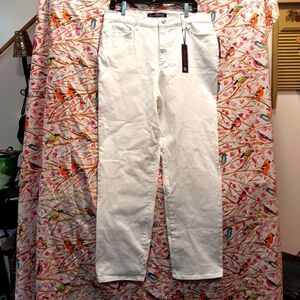 White jeans straight leg